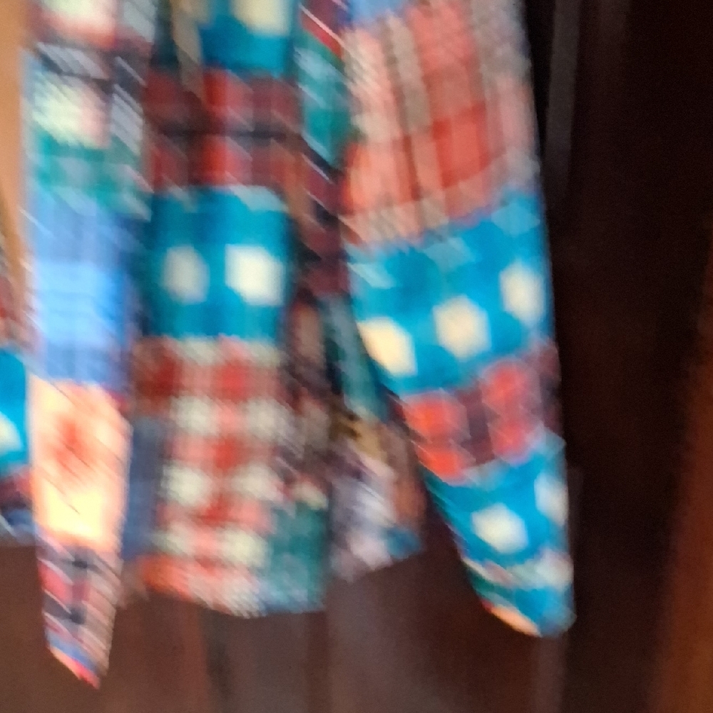 Plaid Patchwork Hooded Jacket in Multicolor - Picture 5 of 15